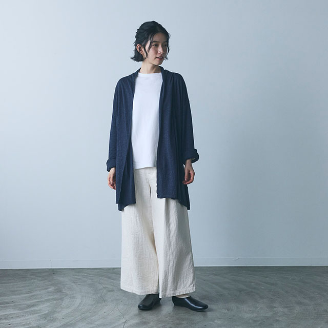 【WEB限定】ao なめらかローブカーディガン