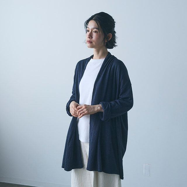 【WEB限定】ao なめらかローブカーディガン