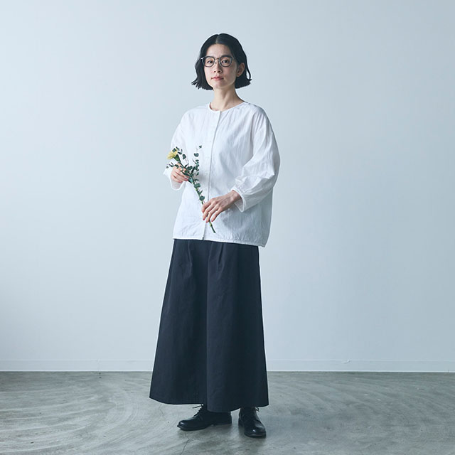 【WEB限定】ao ランタンスリーブブラウス