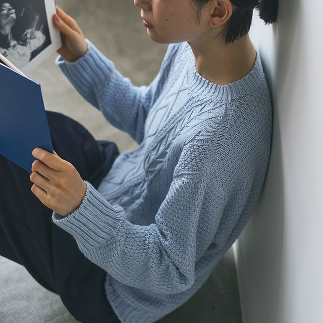 【WEB限定】ao ガーゼなセーター