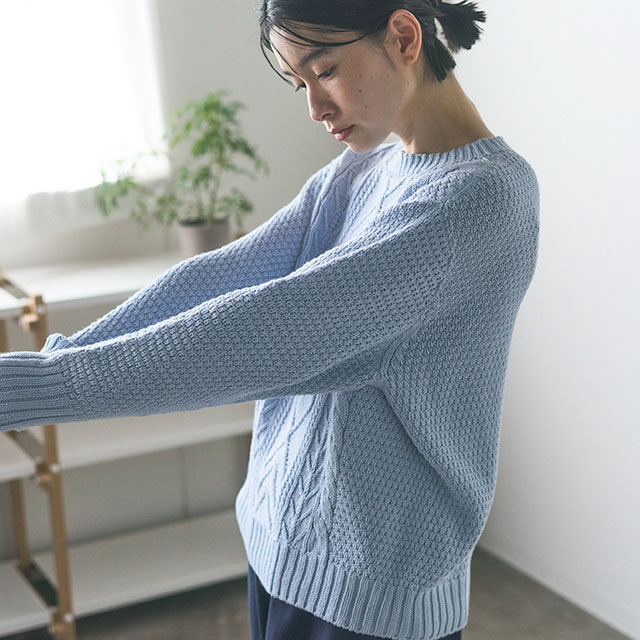 【WEB限定】ao ガーゼなセーター