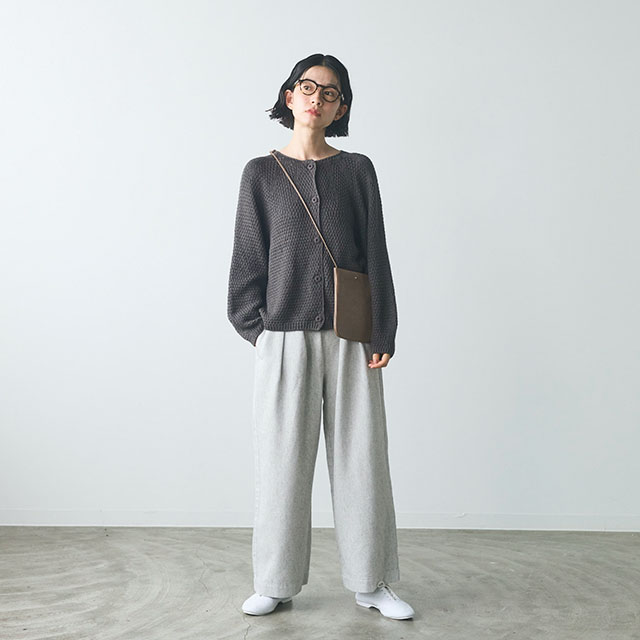 【WEB限定】ao ガーゼなニットカーディガン