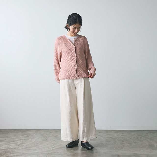 【WEB限定】ao ガーゼなニットカーディガン