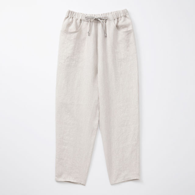 リネンデニムのパンツ