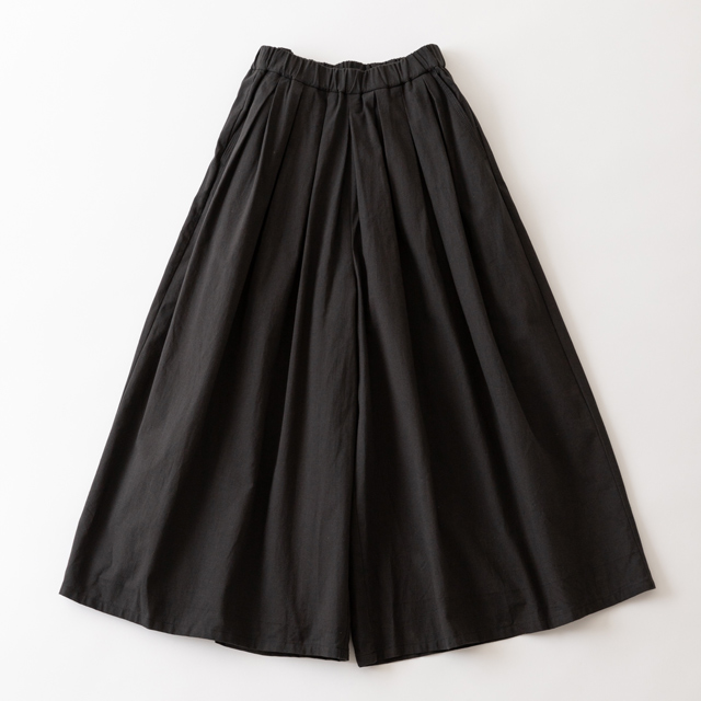 ８部丈スカーチョ ブラック FREE