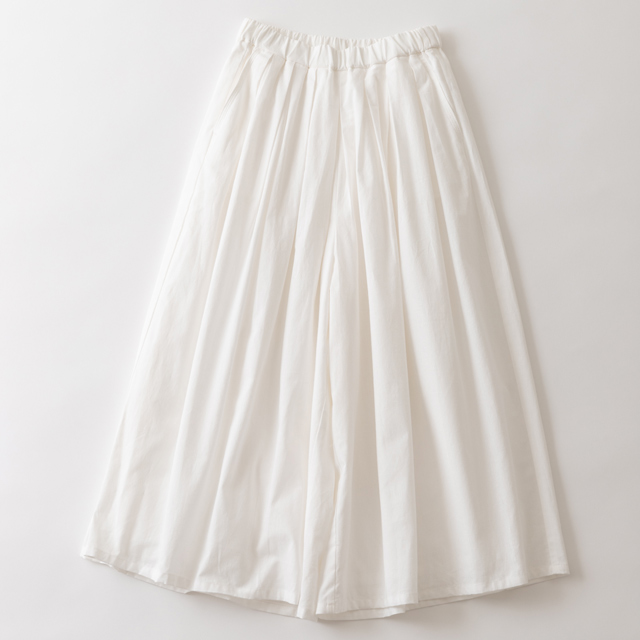 ８部丈スカーチョ ブラック FREE