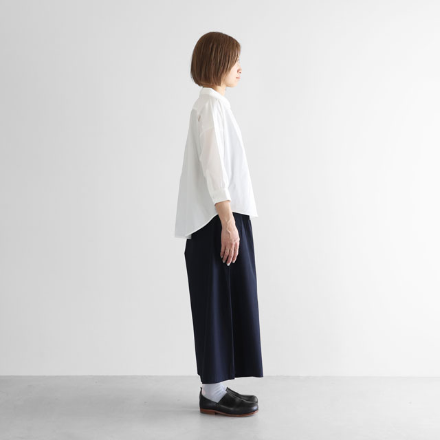 やわらかコットンスカートパンツ ダークグレー F