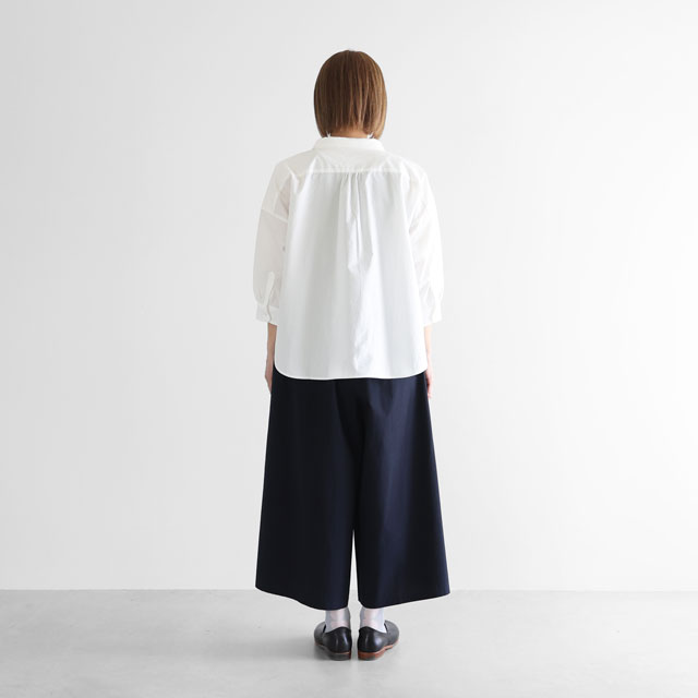 やわらかコットンスカートパンツ ダークグレー F