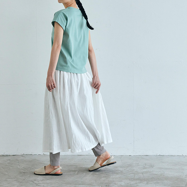 WEB限定】麻の皺(しわ) ロングスカート 白｜衣料品｜中川政七商店 公式  