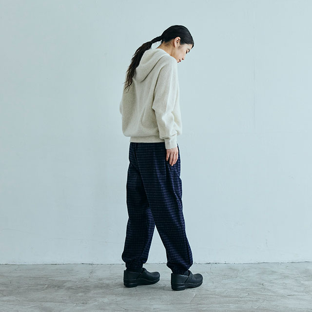 あったか小格子もんぺパンツ