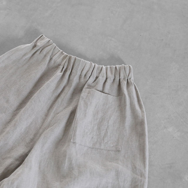 シャトルリネンスカートパンツ　きなり　フリーサイズ