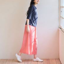 高島ちぢみのキュロットパンツ
