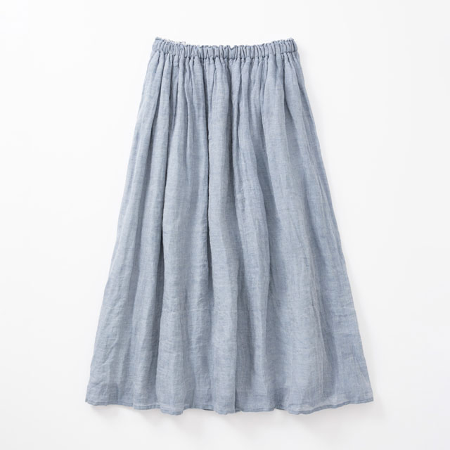 麻のかや織 ギャザースカート｜衣料品｜中川政七商店 公式サイト