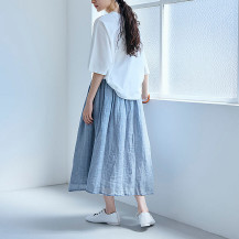 Cloudstyle】メンズ9分丈綿麻無地サルエルパンツ/ コットン