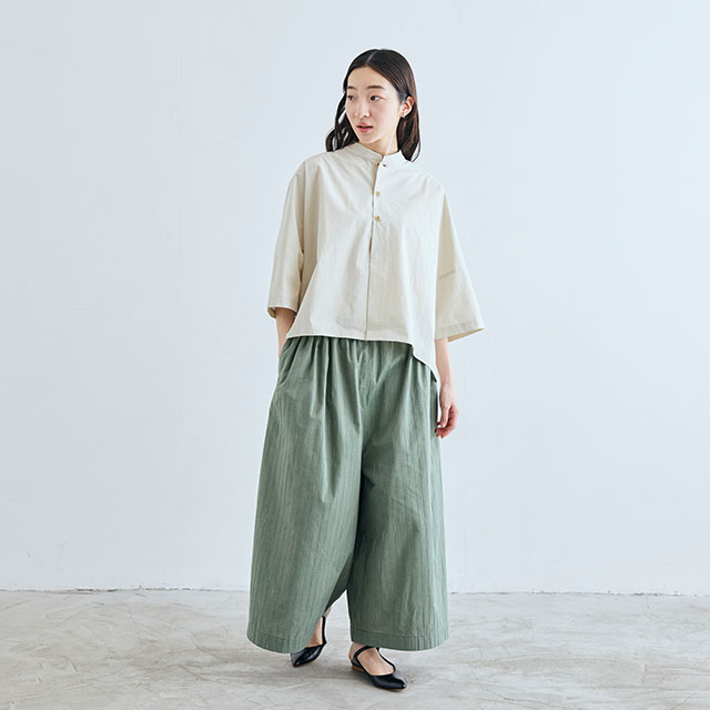 リング糸ドビー ロングキュロット｜衣料品｜中川政七商店 公式サイト