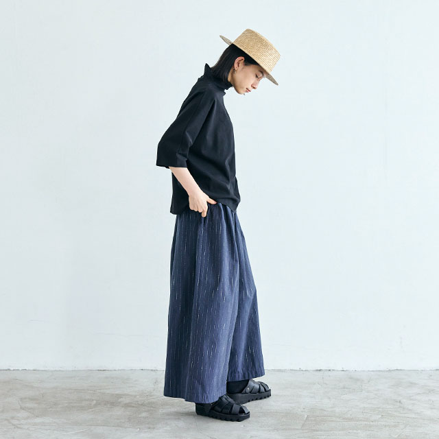 リング糸ドビー　ロングキュロット