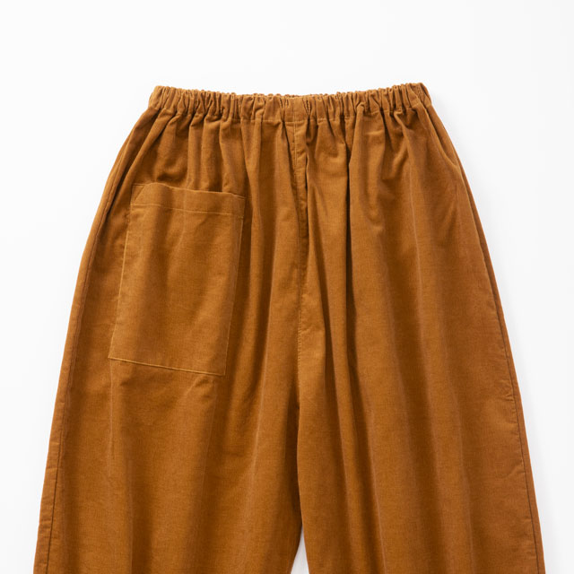 細コールのもんぺパンツ