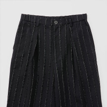 布ぬのパンツ　テーパード　アルパカストライプ