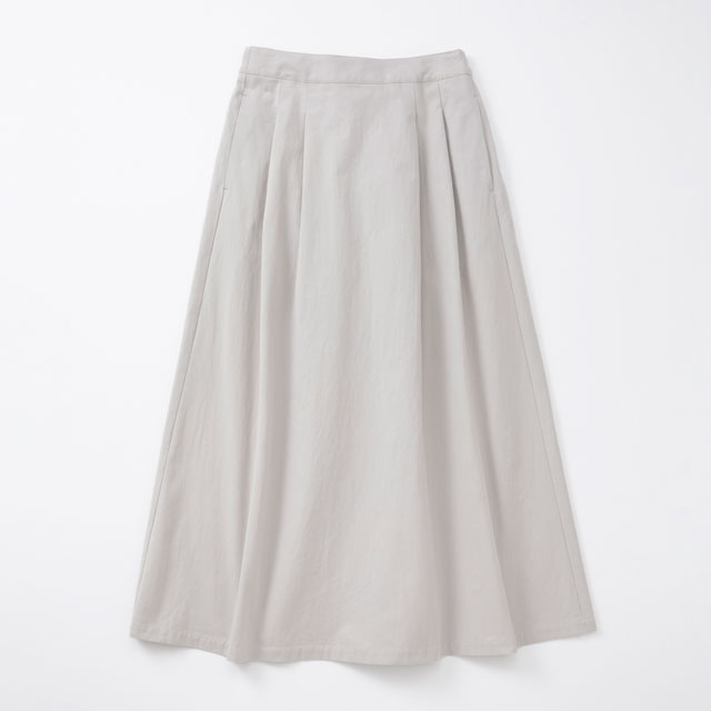 高密度コットンのAラインスカート