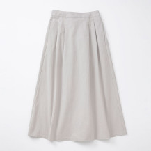 高密度コットンのAラインスカート