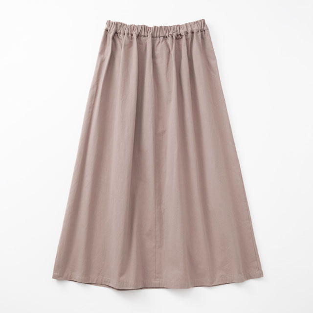 高密度コットンのAラインスカート