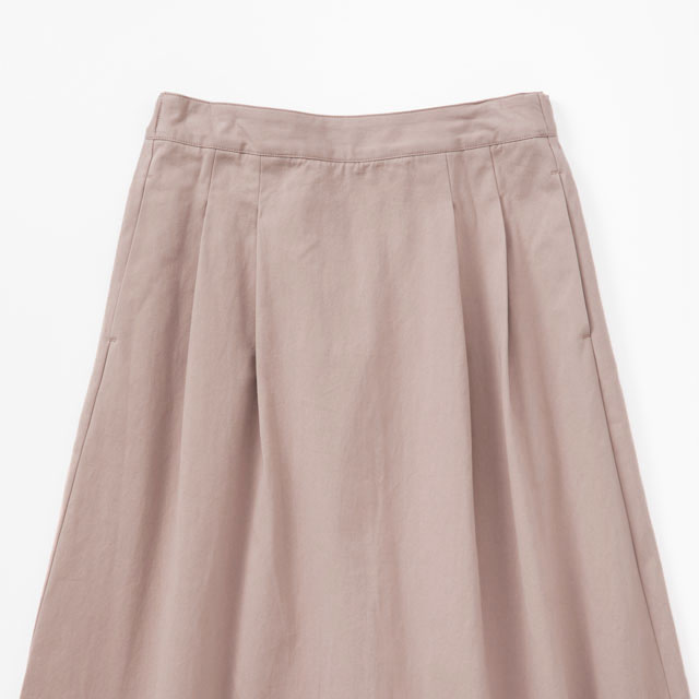 高密度コットンのAラインスカート