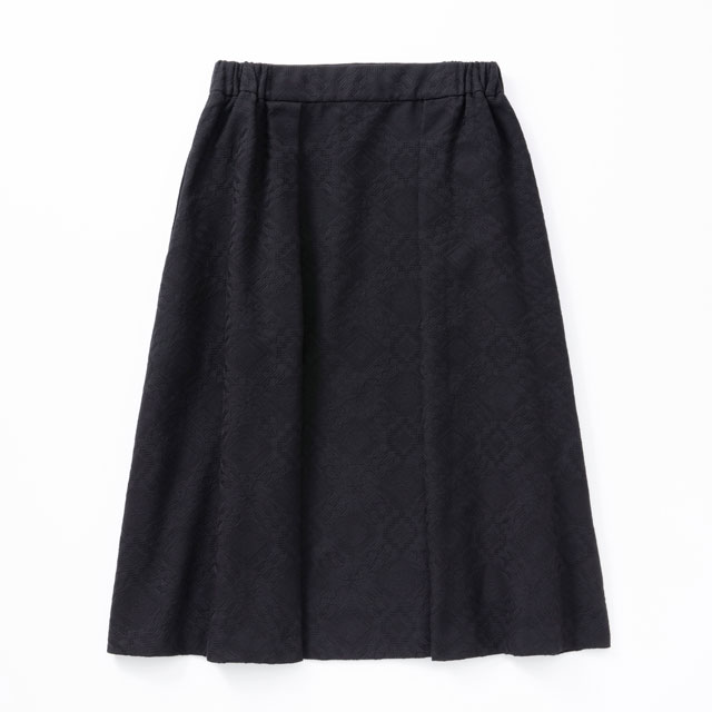 ジャカード織のスカート　菱紋