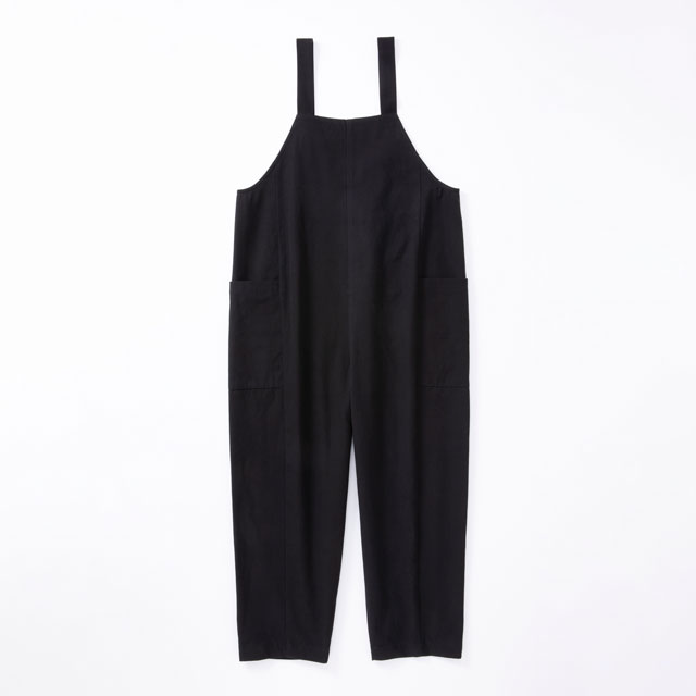 【WEB限定】たっつけサロペット 黒