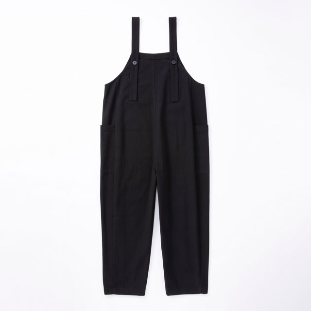 【WEB限定】たっつけサロペット 黒
