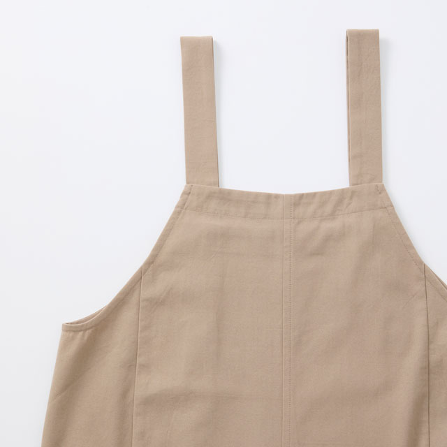 【WEB限定】たっつけサロペット グレージュ