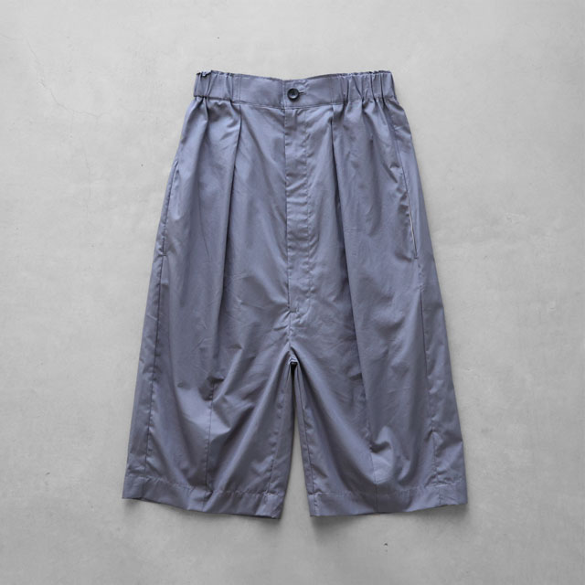 ギザコットンブロード8分丈パンツ　グレー　F