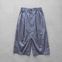 ギザコットンブロード8分丈パンツ　グレー　F