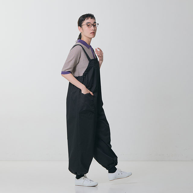 【WEB限定】もんぺサロペット 黒
