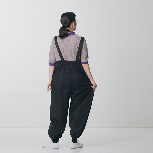 【WEB限定】もんぺサロペット 黒