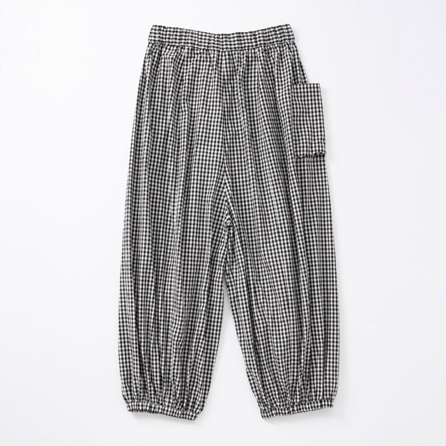 【WEB限定】ちょうちんもんぺパンツ　チェック
