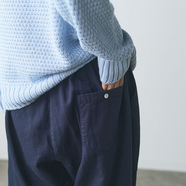 【WEB限定】ao ガーゼイージーペグパンツ