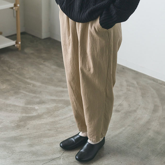 【WEB限定】ao ガーゼイージーペグパンツ