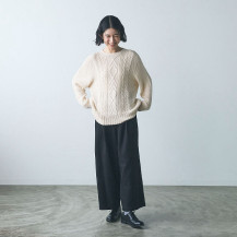 【WEB限定】ao ガーゼバレルパンツ