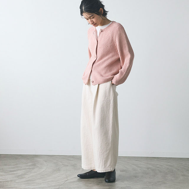 【WEB限定】ao ガーゼバレルパンツ