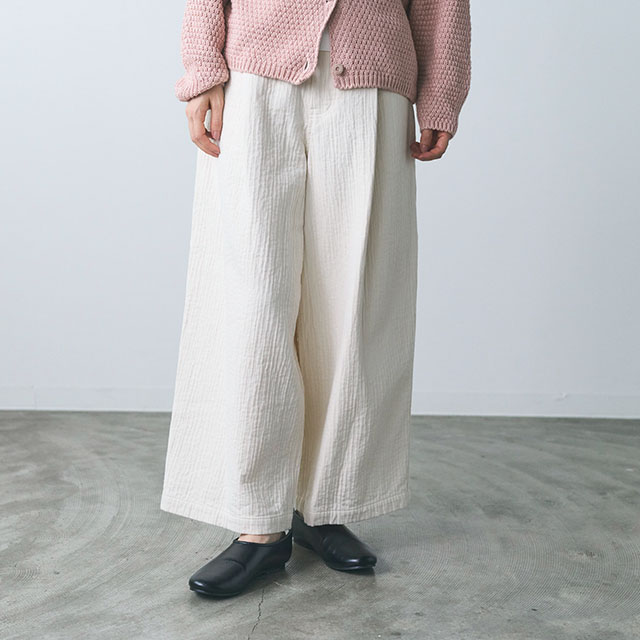 【WEB限定】ao ガーゼバレルパンツ