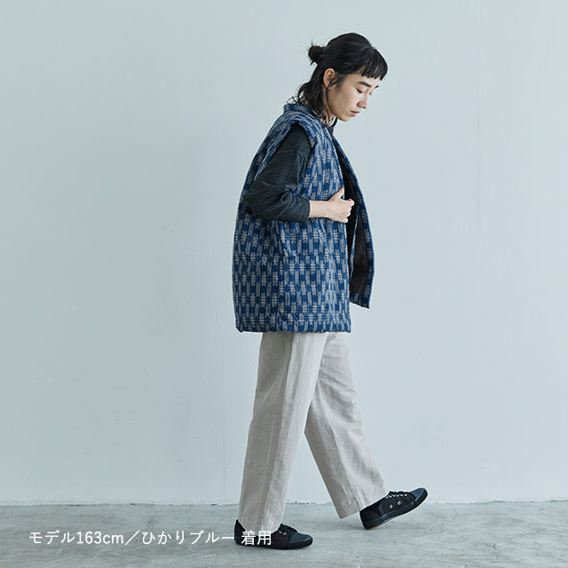 【WEB限定】久留米織のちゃんちゃんこベスト　XLサイズ