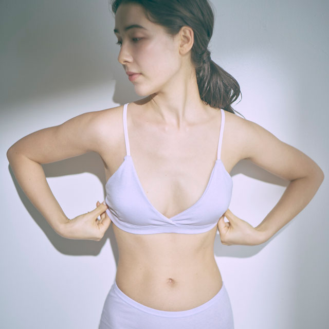 コットンシルク　ブラ ｋｉｎａｒｉ M
