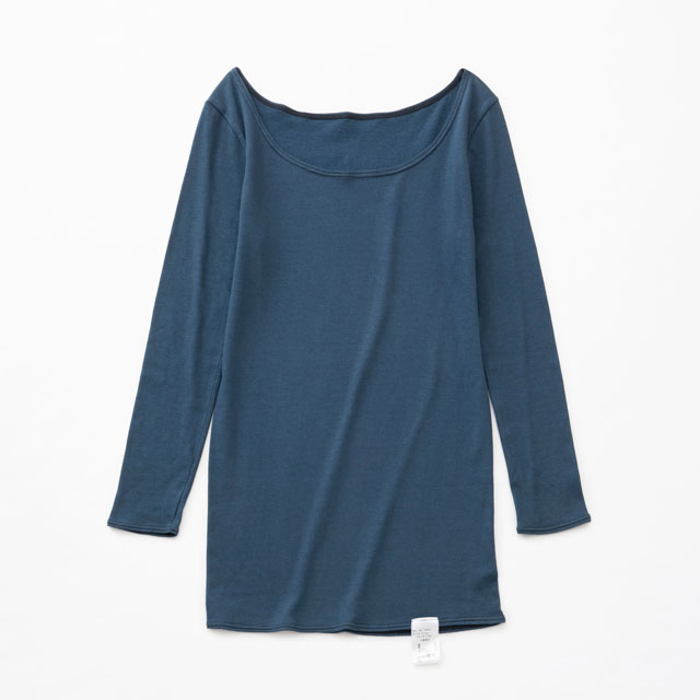 コットンシルク　ロングスリーブカットソー charcoal