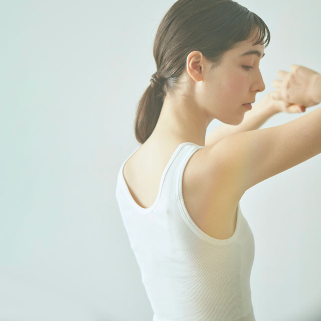 スーピマコットン　パッド付タンク オフ