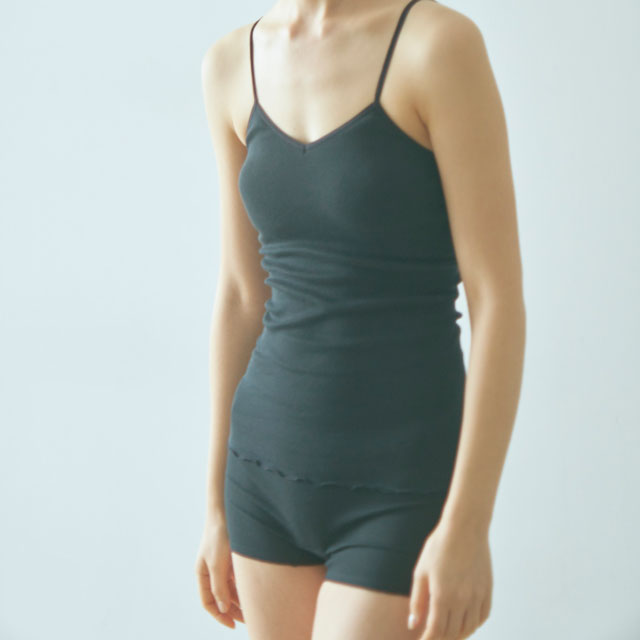 スーピマコットン　インナーパンツ　2分丈 シャーベットオレンジ 2分丈