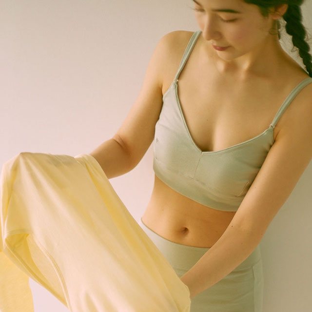 organic cotton ブラトップ sage ONE