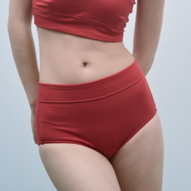 organic cotton ショーツ red ONE