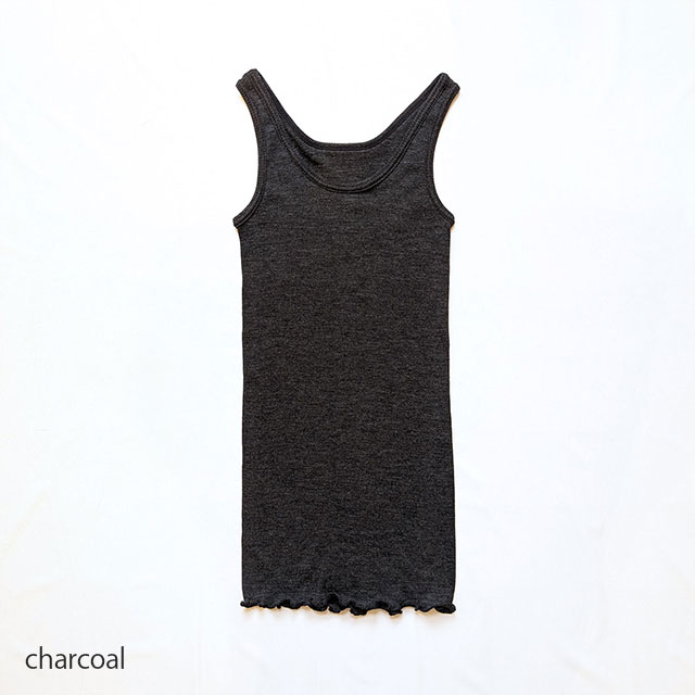 merino wool タンクトップ off系（×khaki） ONE
