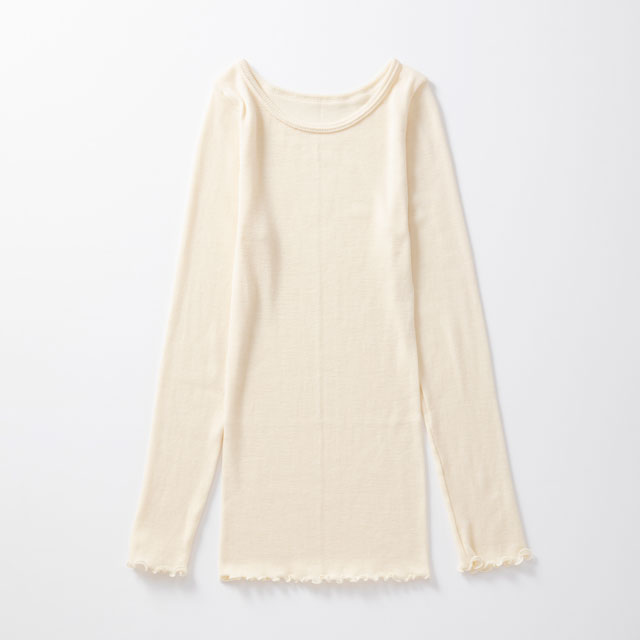 【WEB限定】me.(ミードット)　merino woolロングスリーブ
