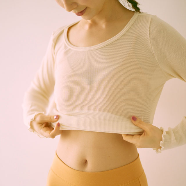 【WEB限定】me.(ミードット)　merino woolロングスリーブ